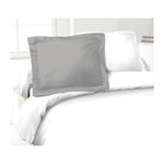 LOVELY HOME LOVELY HOME Lot de 2 Taies dOreillers 100% coton 50x70 cm - Gris clair