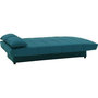 Voir la diapositive 4 : MARKET24 Banquette clic clac 3 places - Bleu canard - L 190 x P92 cm - MILA