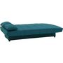 Voir la diapositive 4 : MARKET24 Banquette clic clac 3 places - Bleu canard - L 190 x P92 cm - MILA