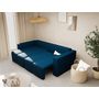 Voir la diapositive 2 : BEST MOBILIER Daryl - canapé d'angle réversible 4 places convertible avec coffre en tissu texturé