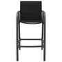 Voir la diapositive 3 : VIDAXL Chaises de bar de jardin lot de 4 Noir Textilene