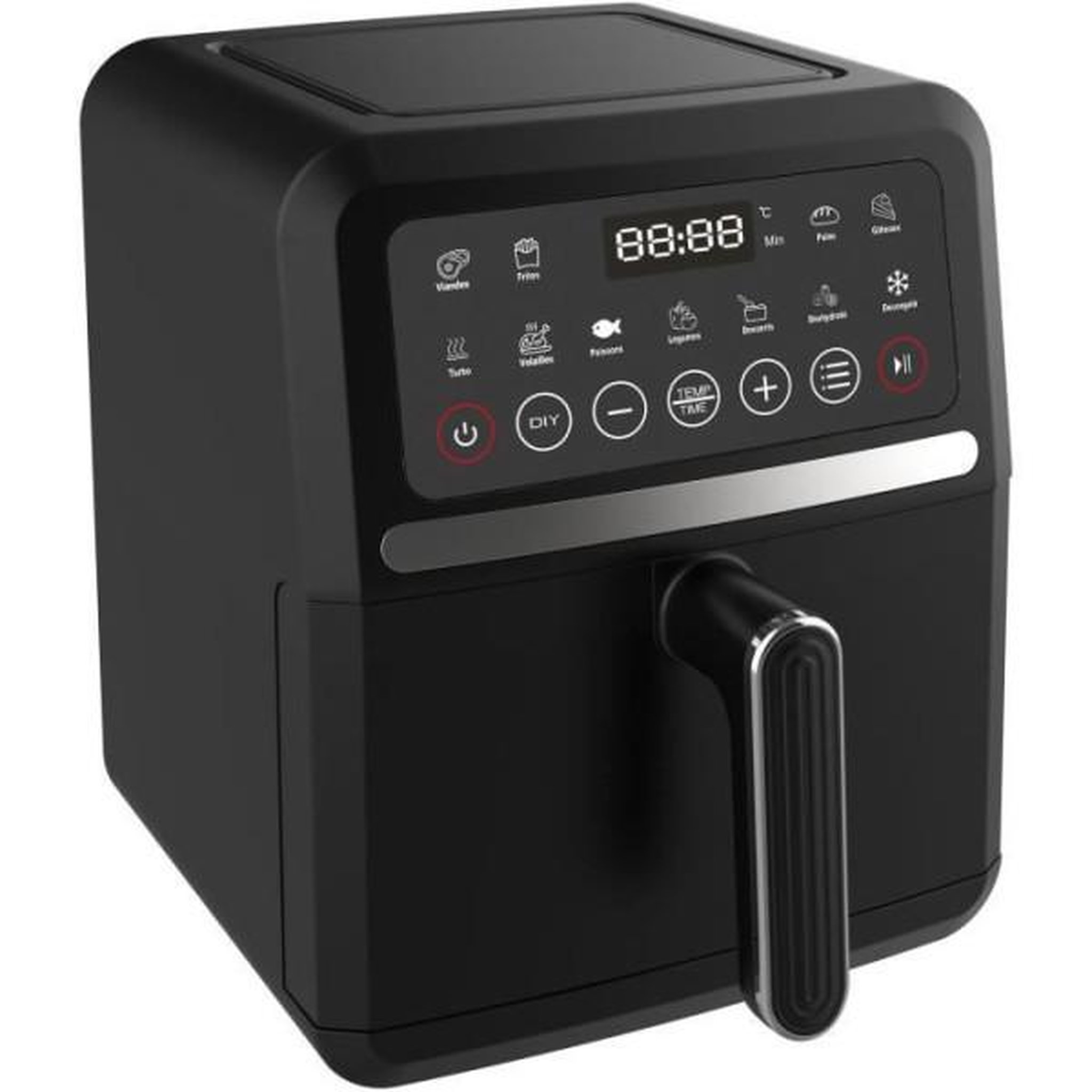 LITTLE BALANCE Friteuse Electrique  sans huile LITTLE BALANCE - Crousty Light - Capacité 5L - Jusqu'a 0,9kg de frites - 12 programmes de cuisson - 1500W