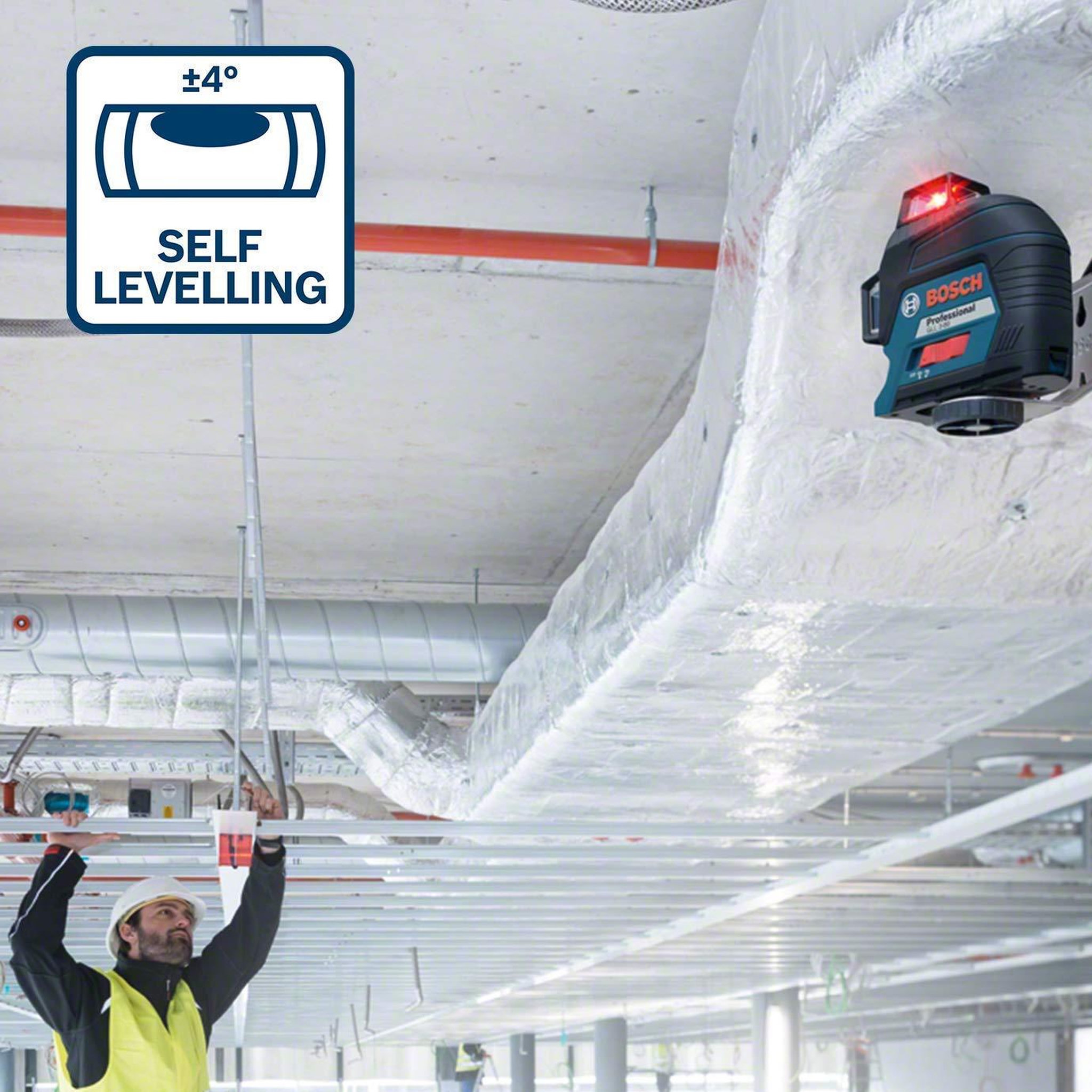 Voir la diapositive 5 : BOSCH Niveau laser professionnel 360° - 0 601 063 s00