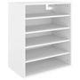 Voir la diapositive 4 : VIDAXL Armoire a chaussures Blanc 60x35x70 cm Bois d'ingenierie