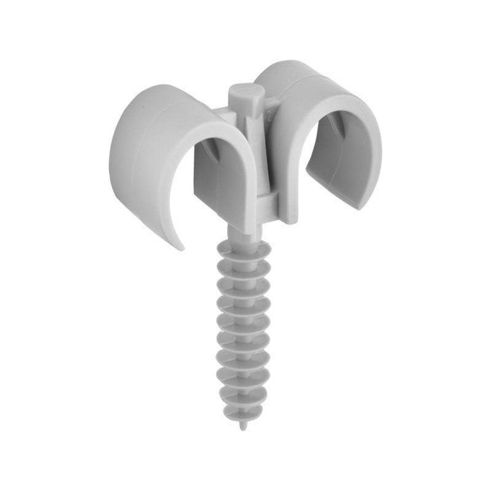 CENTRALE BRICO Lot de 10 clips parapluies doubles, diam. 20 mm