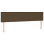 Voir la diapositive 2 : VIDAXL Tetes de lit 2 pcs Marron Fonce 80x5x78/88 cm Tissu