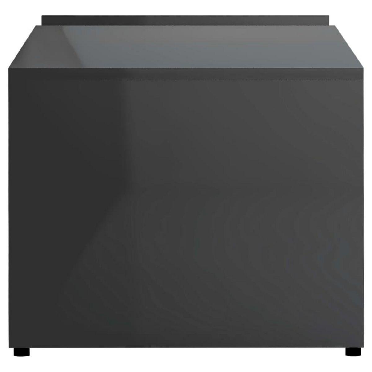 VIDAXL Table basse Gris brillant 90x45x35 cm Bois d'ingenierie