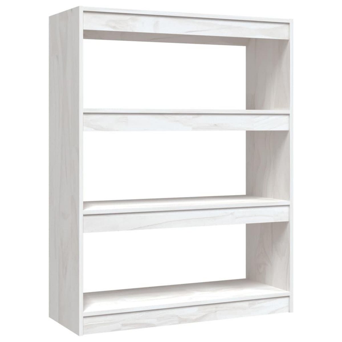 VIDAXL Bibliotheque/Separateur de piece Blanc 100x30x103 cm Pin massif