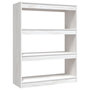 Voir la diapositive 2 : VIDAXL Bibliotheque/Separateur de piece Blanc 100x30x103 cm Pin massif