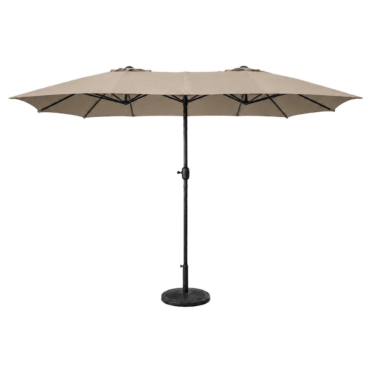 CONCEPT USINE Parasol rectangulaire double 2,7x4,6m taupe VENICE