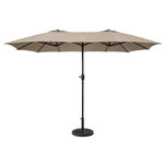 CONCEPT USINE Parasol rectangulaire double 2,7x4,6m taupe VENICE
