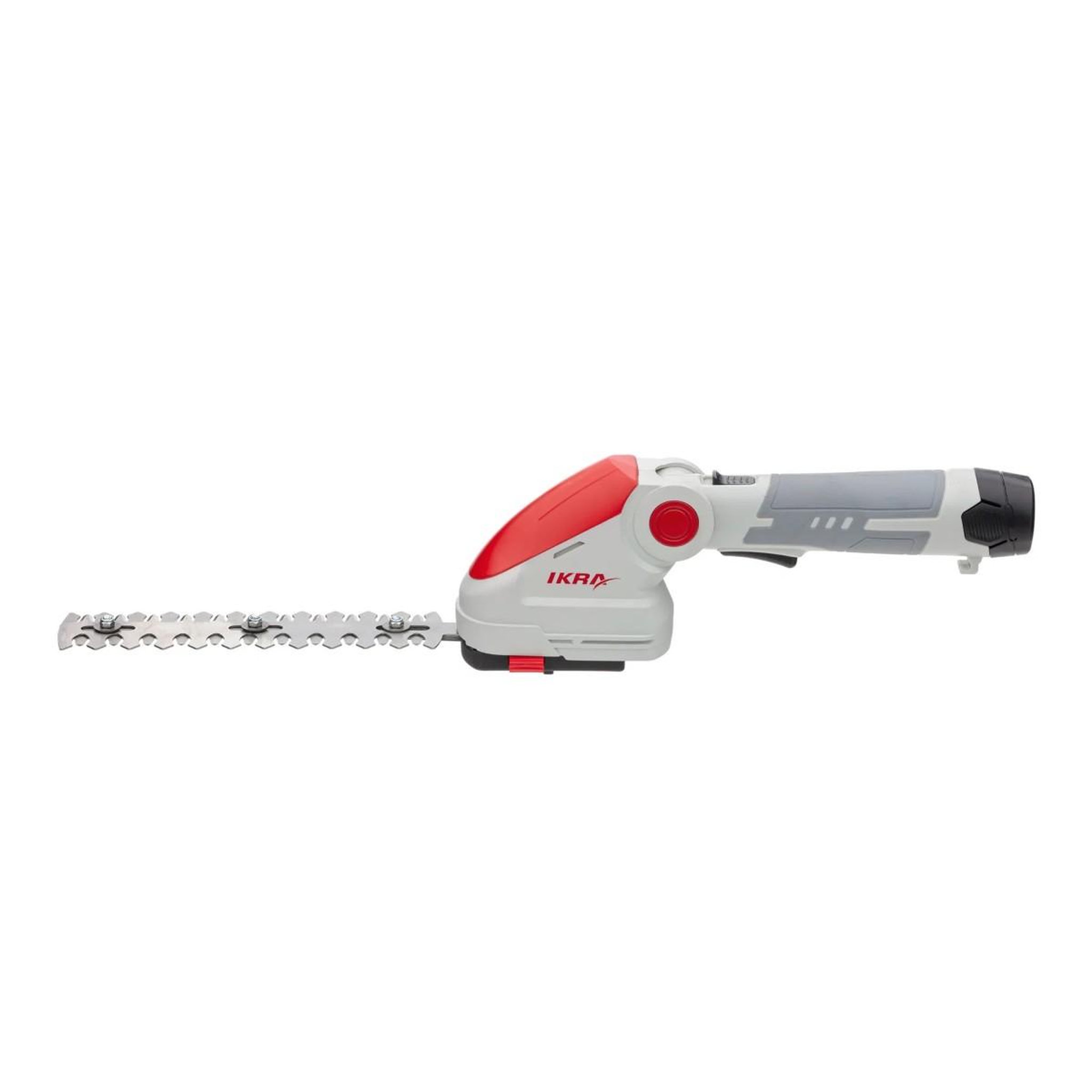 Voir la diapositive 6 : Ikra Cisaille à gazon et taille buisson télescopique sans fil à batterie 12v inclus 2 lames 10cm et 20cm chargeur 12v ikra