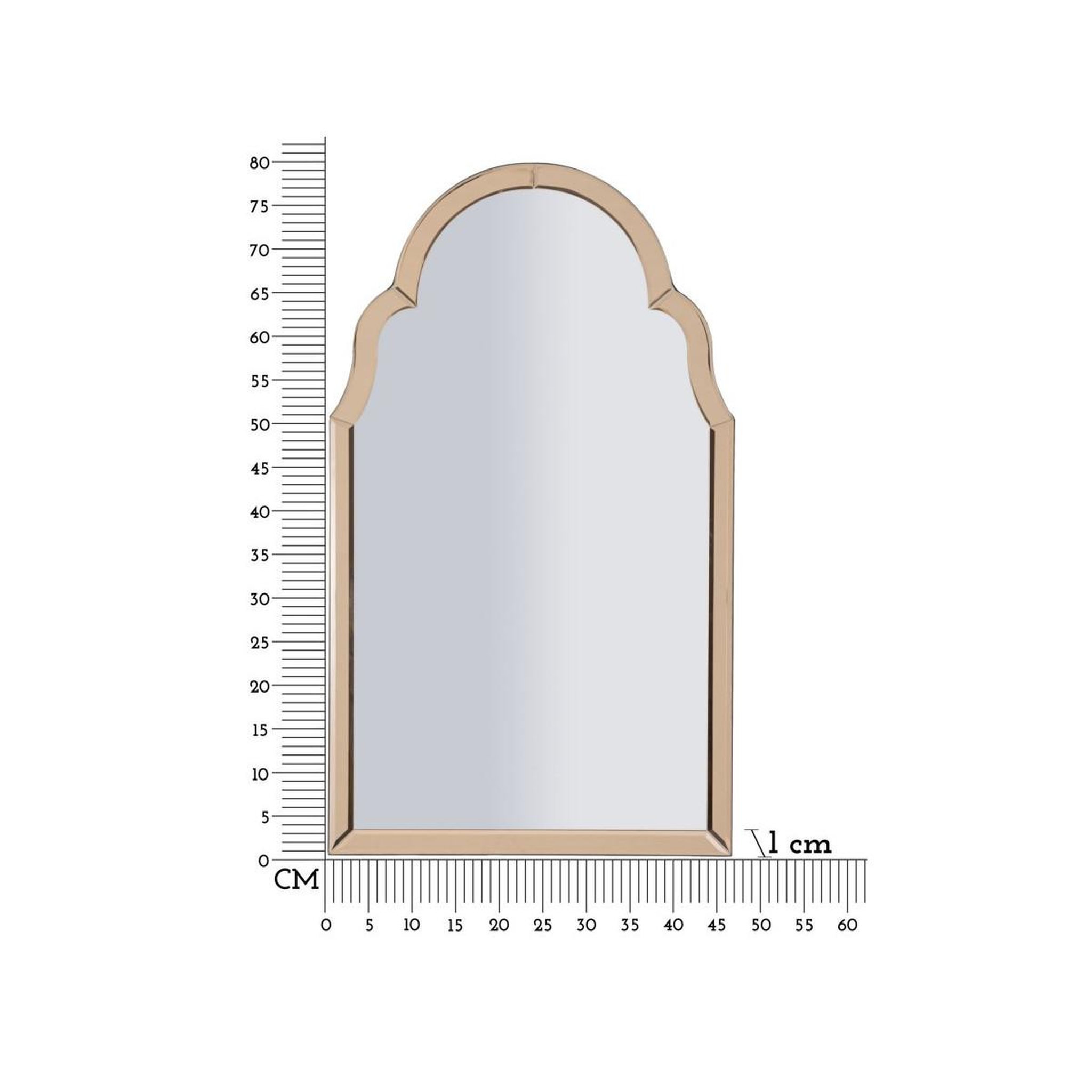 Voir la diapositive 6 : Paris Prix Miroir Mural  Tangier  80cm Rose