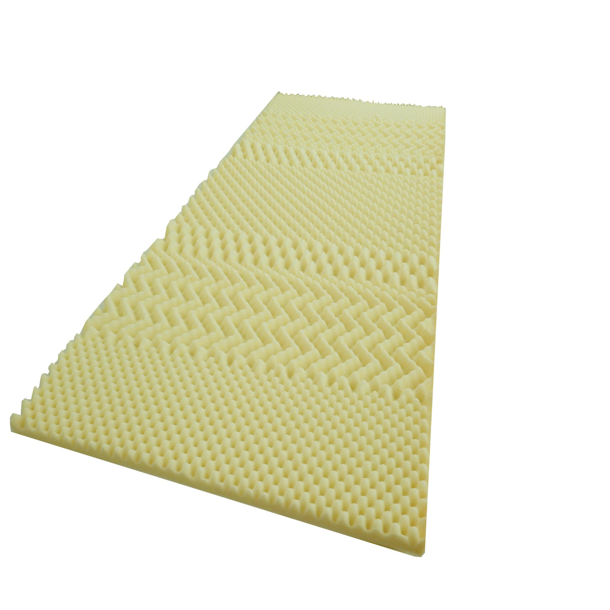 Voir la diapositive 2 : Surmatelas 7 zones Mousse Haute résilience 90x190 cm