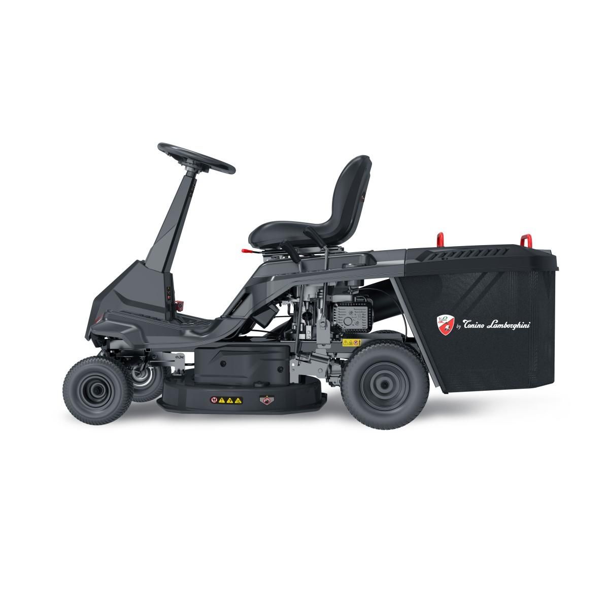 Lamborghini Tracteur Tondeuse Thermique Autoportée Essence 7CV 224Cm3 4 Vitesses + 1 Mulching Ejection latérale Lamborghini