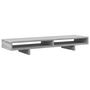 Voir la diapositive 2 : VIDAXL Support de moniteur sonoma gris 100x27x15 cm bois d ingénierie