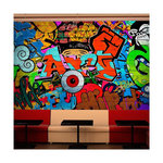Paris Prix Papier Peint  Graffiti Art. Coloris disponibles : Multicolore