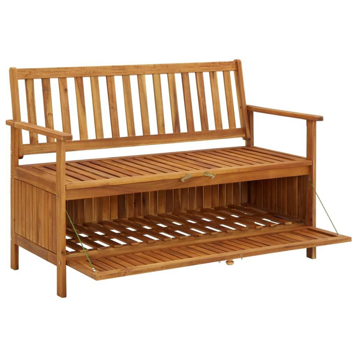 VIDAXL Banc de rangement de jardin 120 cm bois d'acacia solide