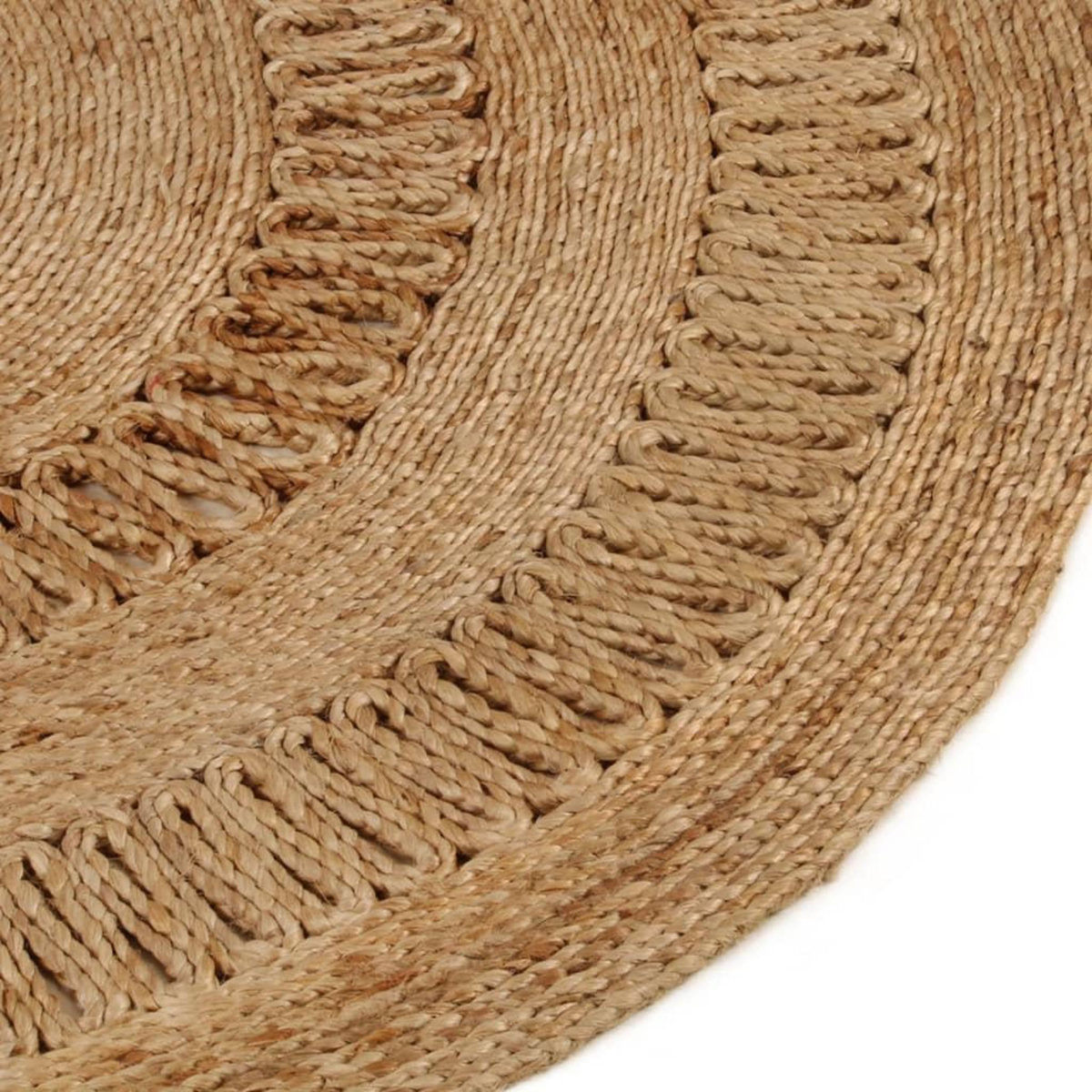 VIDAXL Tapis Jute tresse a la main 150 cm Rond
