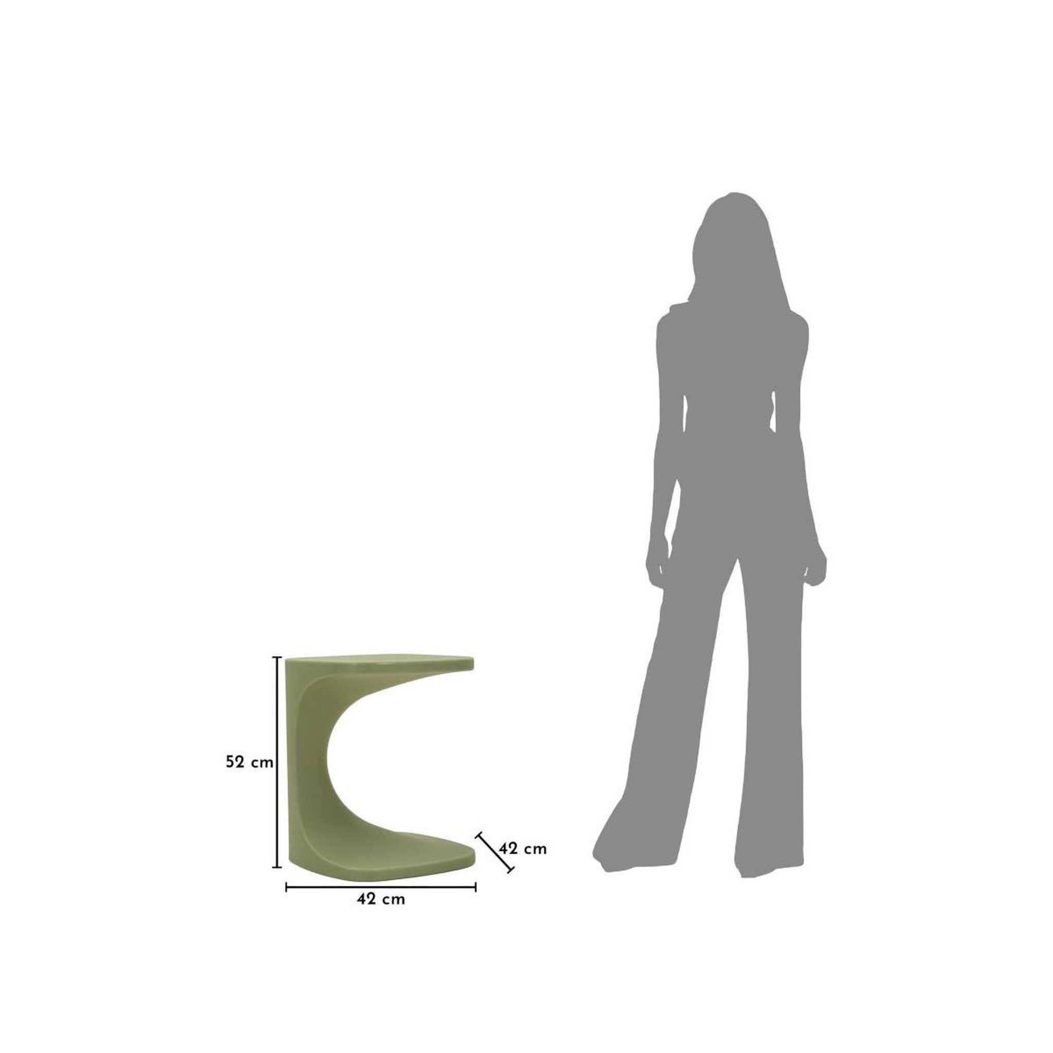 Voir la diapositive 5 : Paris Prix Table d'appoint design  ibiza  52cm vert
