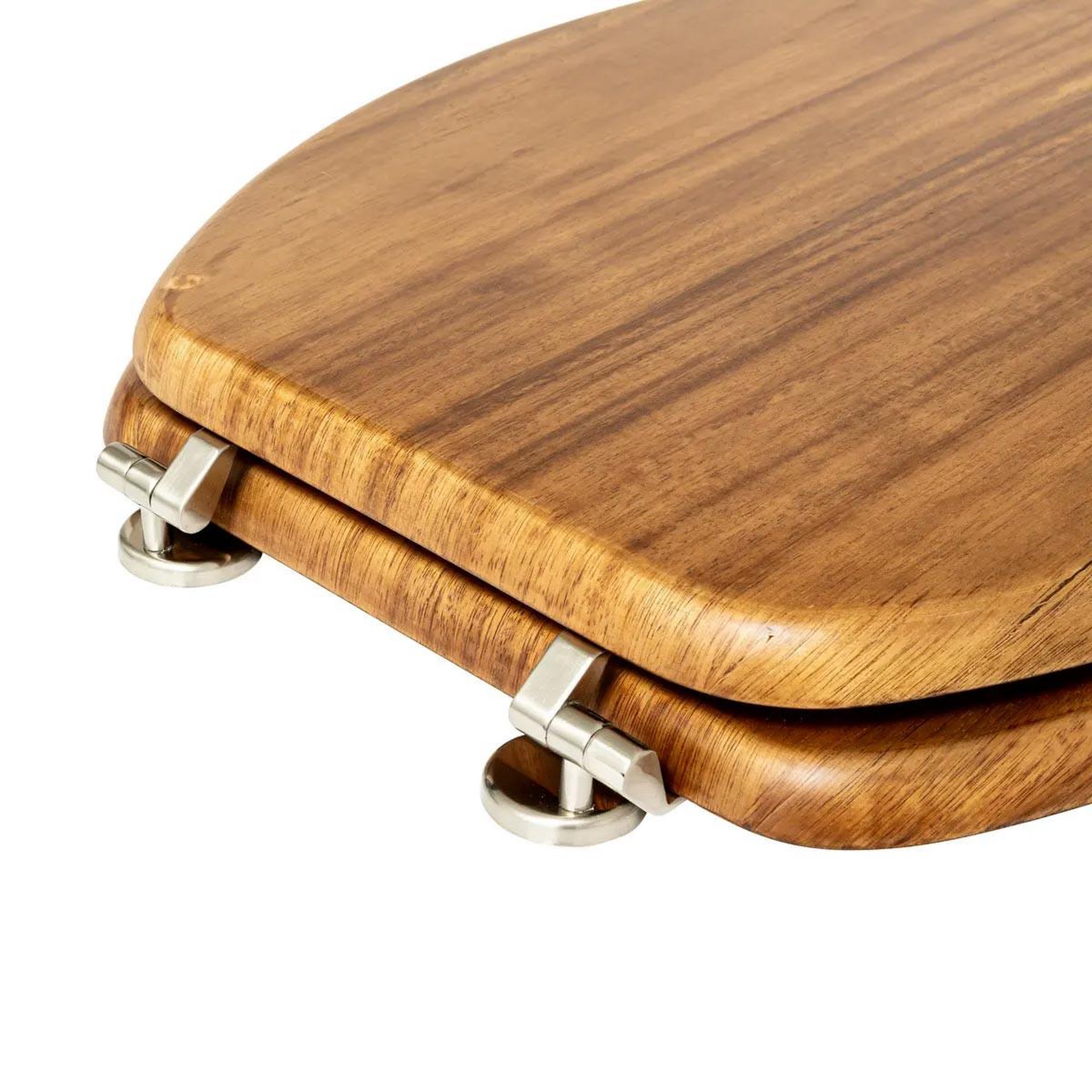 Voir la diapositive 3 : FIVE Abattant wc en bois  acacia  46cm naturel