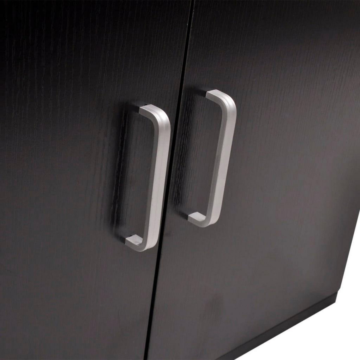 VIDAXL Meubles de salle de bains trois pieces Noir