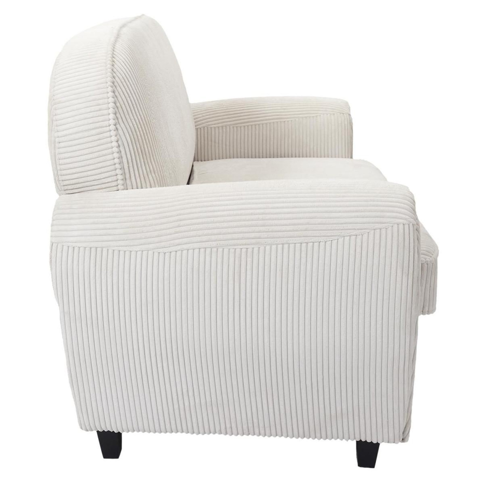 Voir la diapositive 3 : The Home Deco Factory Canapé club 2 places côtelé  scott  137cm beige