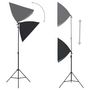 Voir la diapositive 3 : VIDAXL Kit de studio photo boîtes a lumiere toile de fond reflecteur