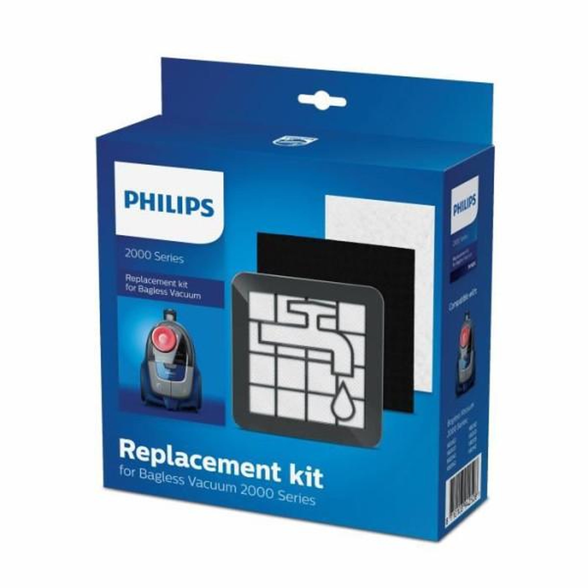 Philips Kit d'entretien anti-poussiere pour aspirateur sans sac philips série 2000 xv1220/01