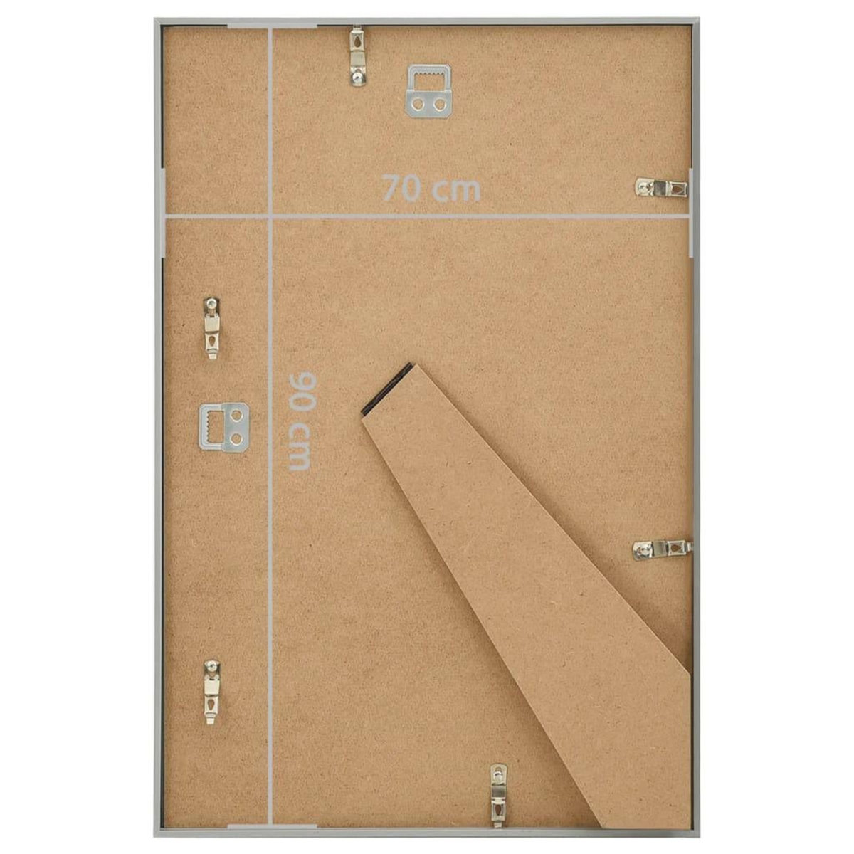VIDAXL Collage de cadres photo 3 pcs de mur table Argente 70x90 cm MDF