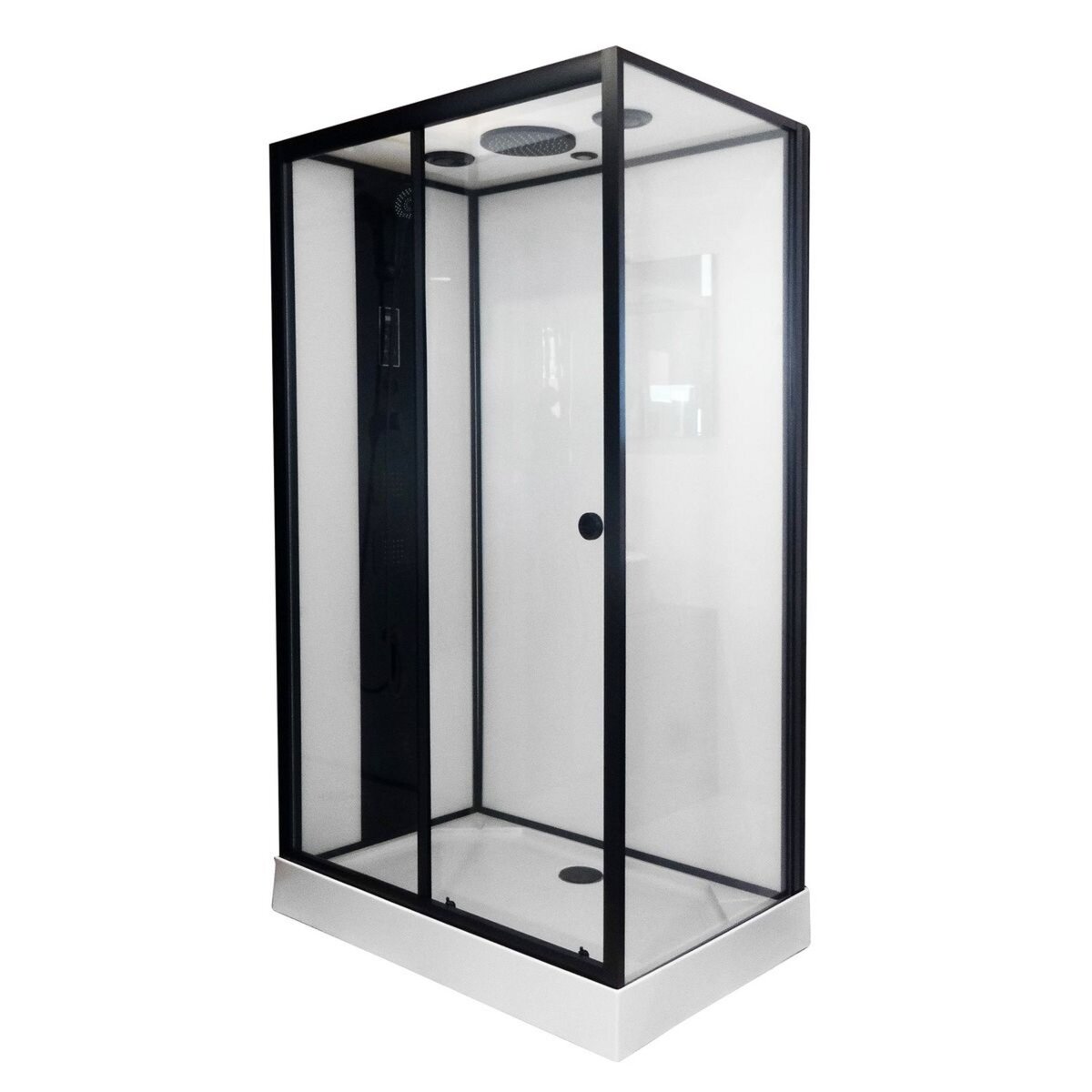 ONDEE Cabine hydromassante NOGEA noir mat - 120x80cm