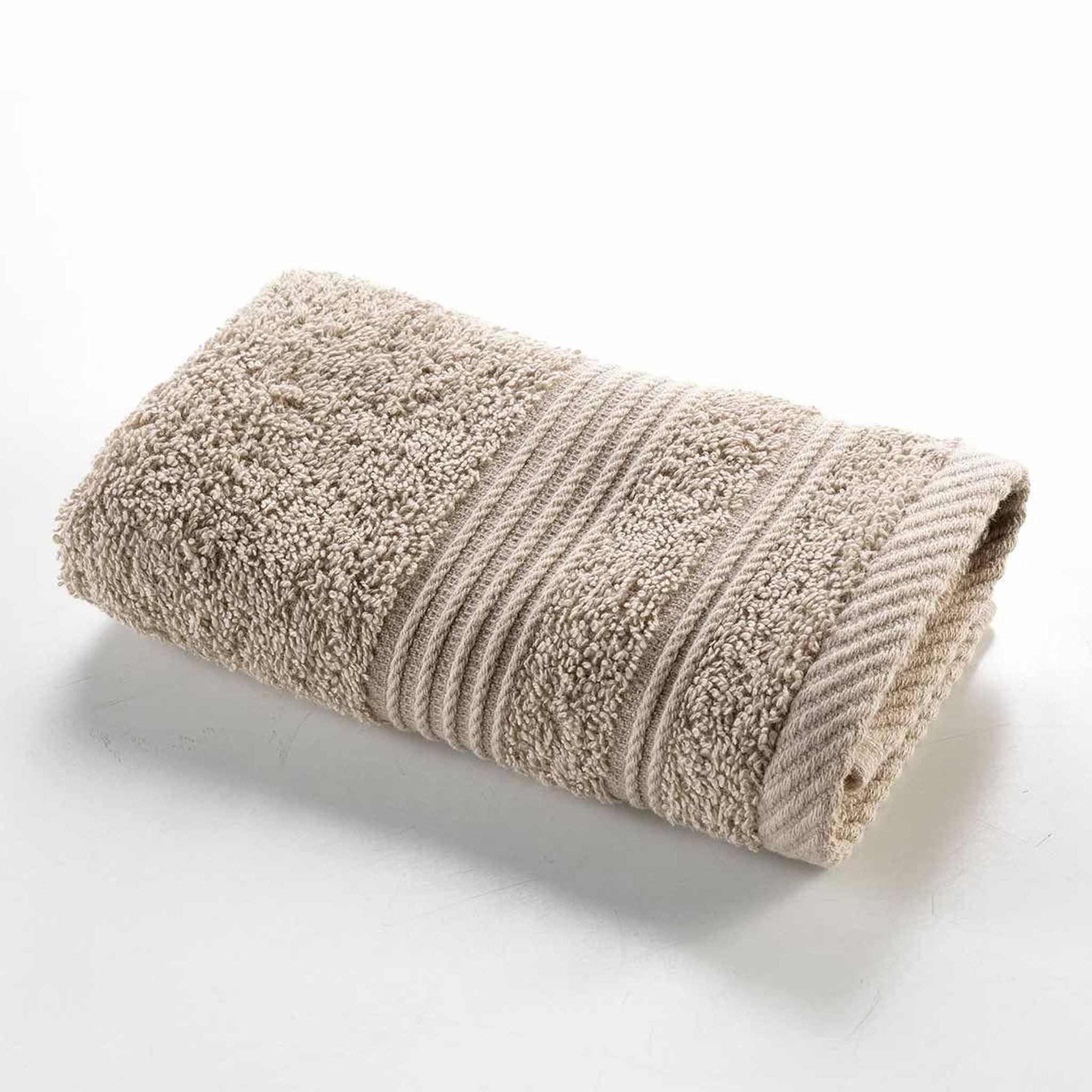 Voir la diapositive 3 : Douceur d'Intérieur Serviette d'invité  tendresse  30x50cm taupe