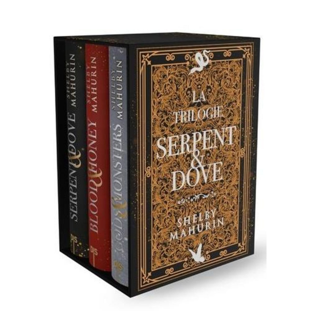 SERPENT & DOVE TOMES 1 A 3 : LA TRILOGIE SERPENT & DOVE. COFFRET EN 3 VOLUMES ; TOME 1, SEPENT & DOVE ; TOME 2, BLOOD & HONEY ; TOME 3, GODS & MONSTERS, EDITION COLLECTOR, Mahurin Shelby