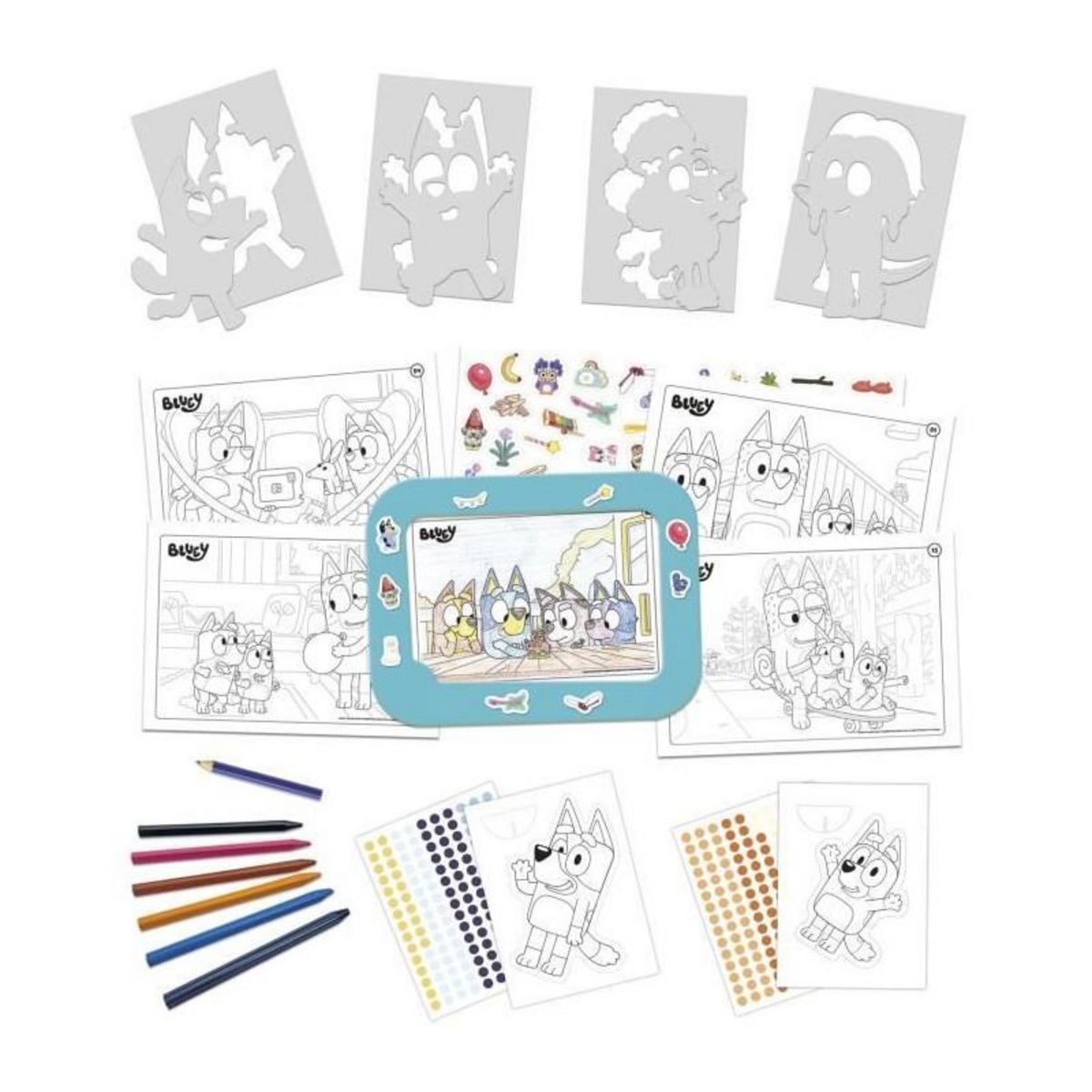 EDUCA Set créatif - EDUCA - Décoration et modelage des personnages Bluey - 3 activités des 3 ans