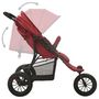 Voir la diapositive 5 : VIDAXL Poussette pour bebe Rouge Acier