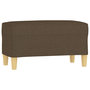Voir la diapositive 2 : VIDAXL Banc Marron 70x35x41 cm Tissu