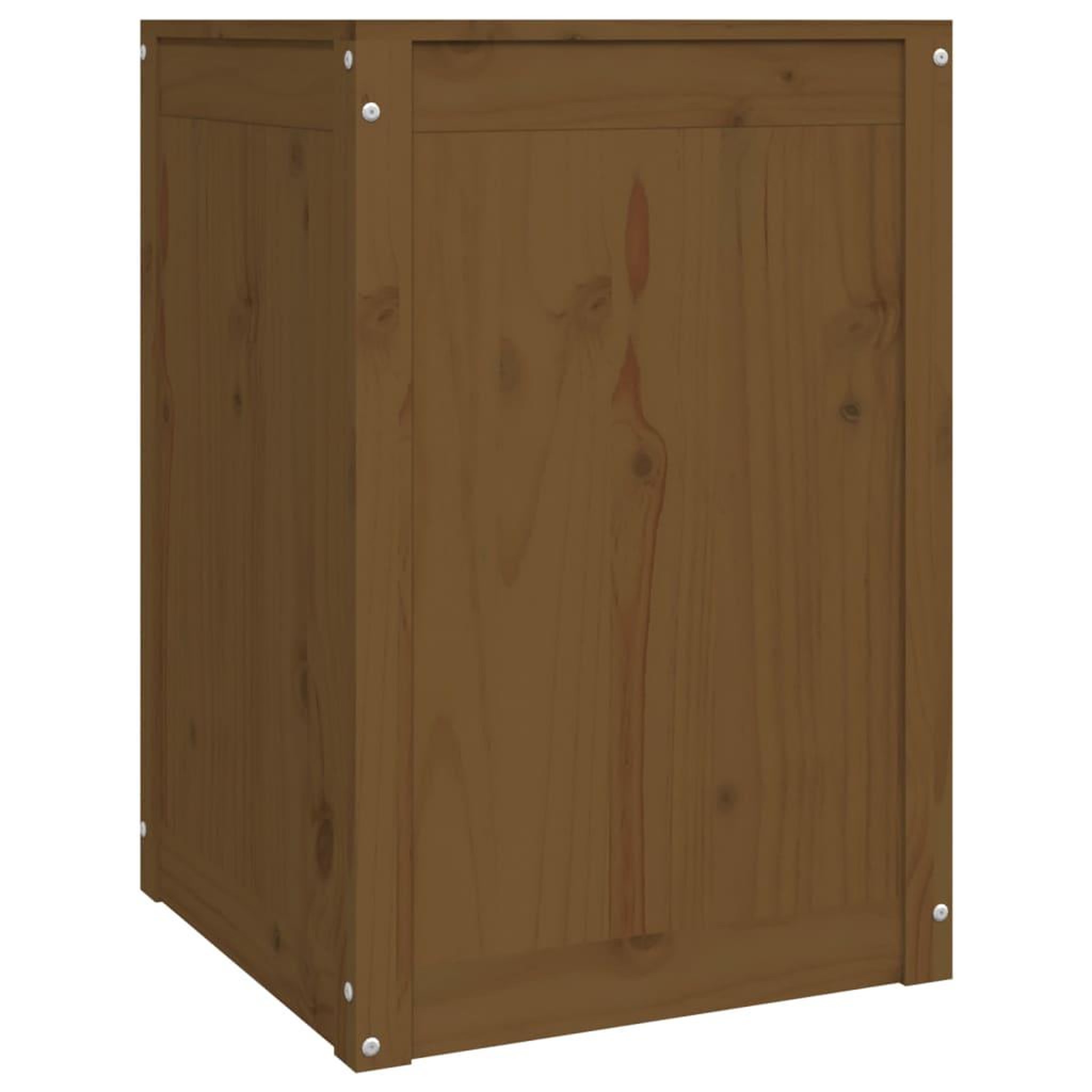 Voir la diapositive 5 : VIDAXL Boîte a linge Marron miel 44x44x66 cm Bois massif de pin