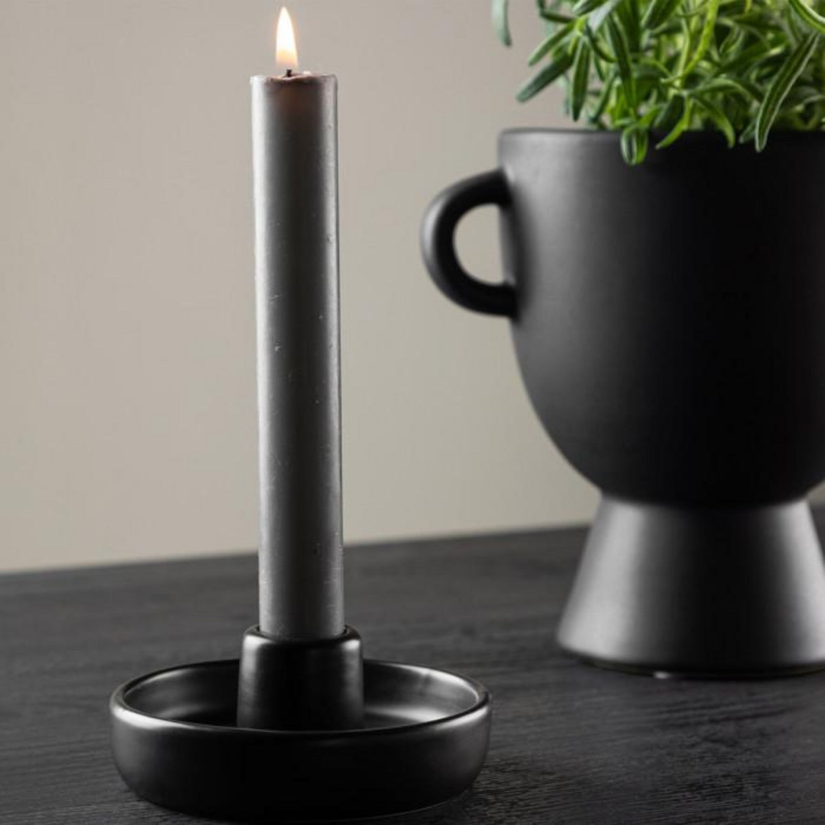 Paris Prix Bougeoir en Céramique  Otis  11cm Noir