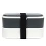 Voir la diapositive 2 : Paris Prix Coffret Lunch Box 3 Pièces  Repas  18cm Gris