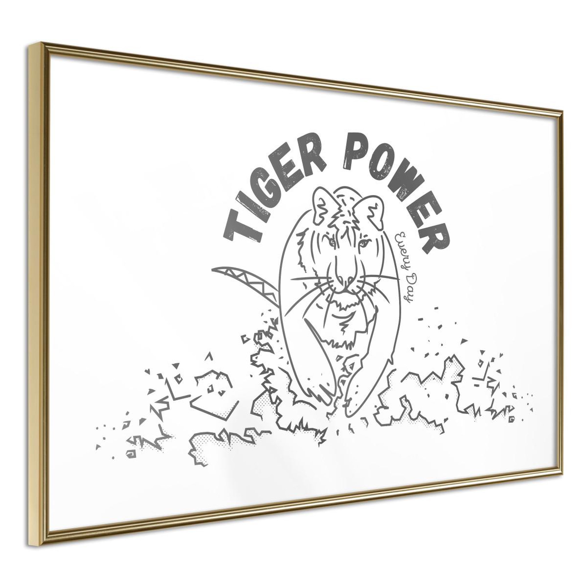 Paris Prix Affiche murale encadrée  inner tiger