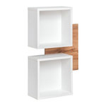 Paris Prix Panneau Mural & 2 Étagères  Easy  90cm Blanc