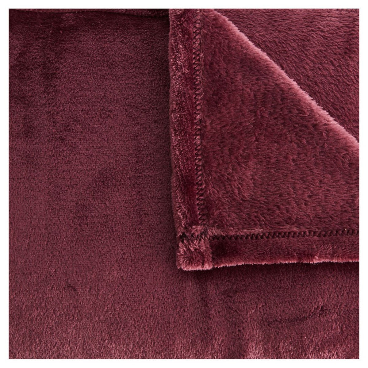 ACTUEL Couverture unie en flanelle de polyester 220gsm