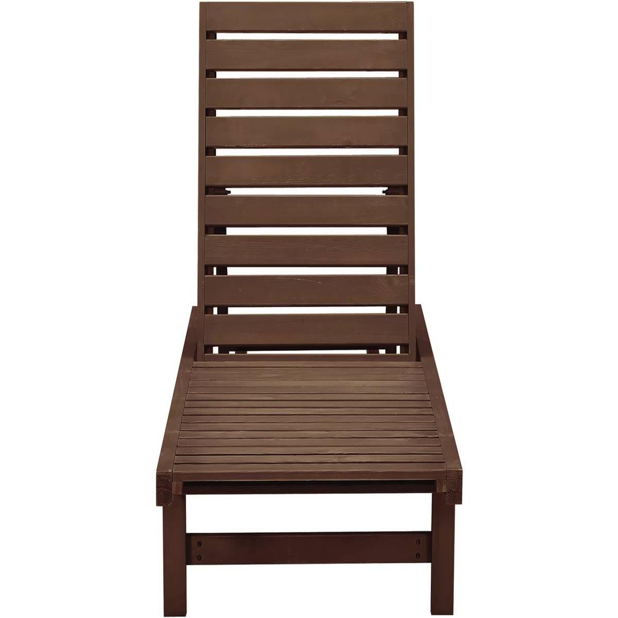 Voir la diapositive 3 : Habitat et Jardin Lot de 2 bains de soleil en bois  Rawai  - Marron