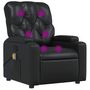 Voir la diapositive 2 : VIDAXL Fauteuil de massage inclinable Noir Similicuir