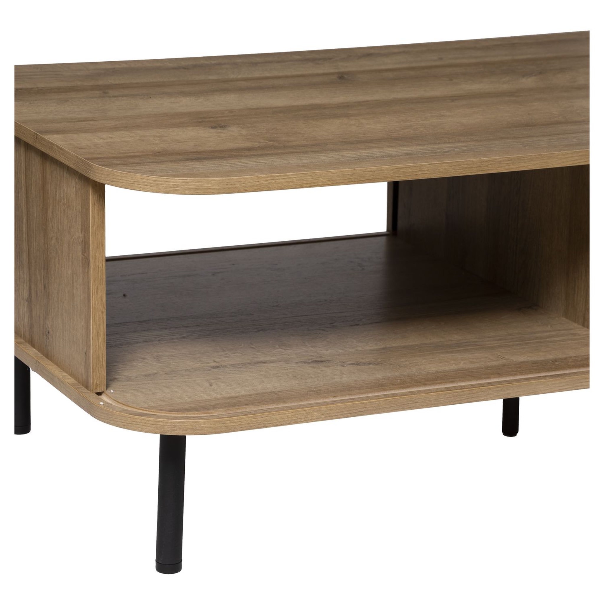Voir la diapositive 2 : ATMOSPHERA Table basse 2 portes coulissantes L120cm CAMELIA