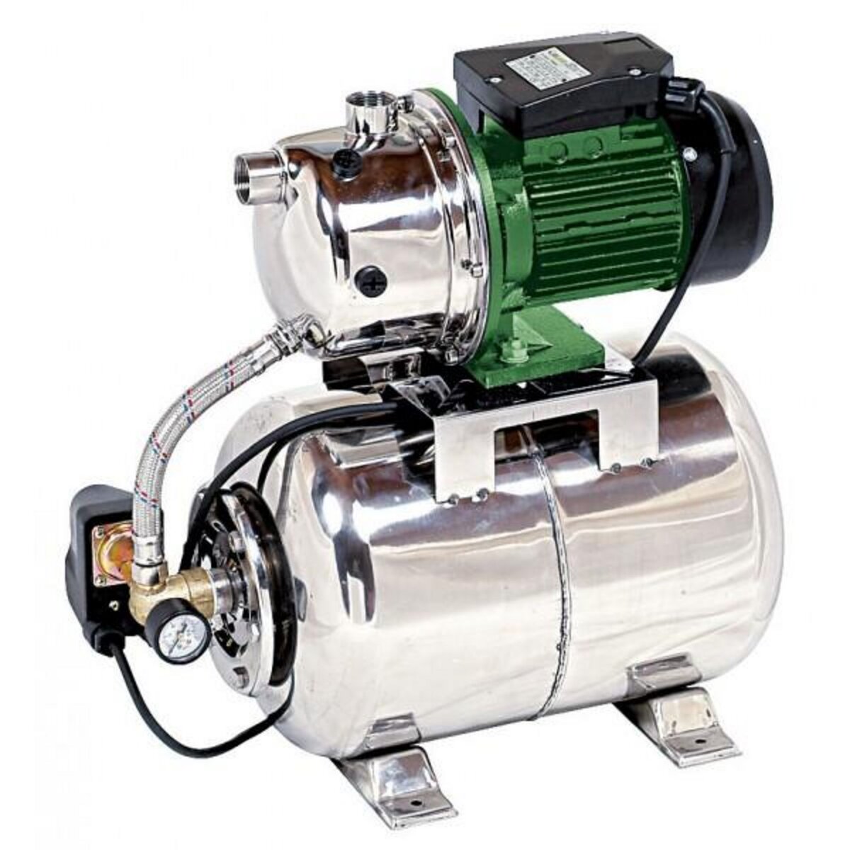 Ribiland Pompe surpresseur 24l avec jet101 970w inox - prsi24jet101i