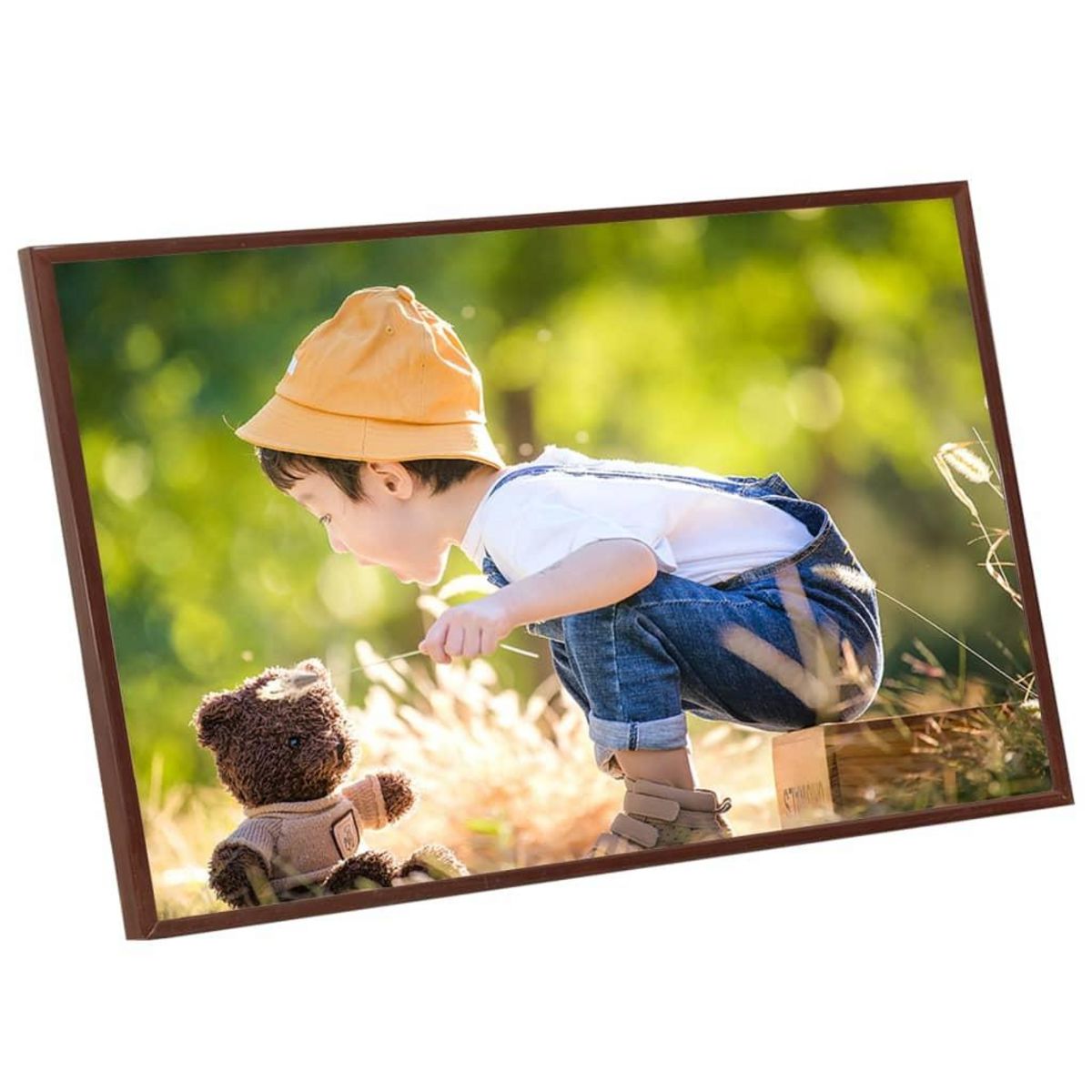 VIDAXL Collage de cadres photo 3 pcs de table Bronze 13x18 cm MDF