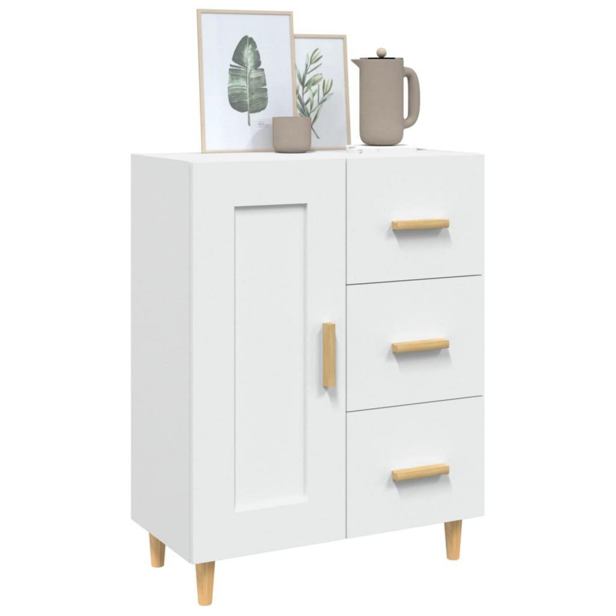 VIDAXL Buffet Blanc 69,5x34x90 cm Bois d'ingenierie