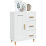 Voir la diapositive 4 : VIDAXL Buffet Blanc 69,5x34x90 cm Bois d'ingenierie