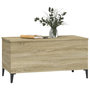 Voir la diapositive 4 : VIDAXL Table basse Chene sonoma 90x44,5x45 cm Bois d'ingenierie